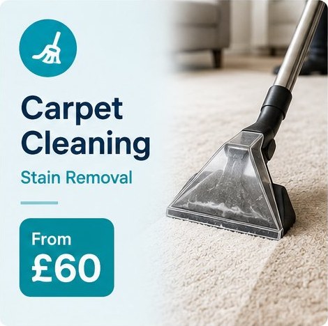 High Five Cleaners carpet cleaning and stain removal, from £60