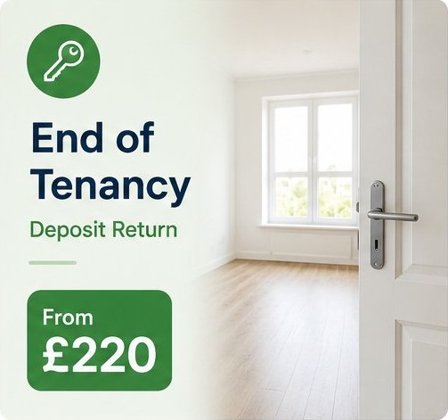 High Five Cleaners end of tenancy cleaning — deposit-back guarantee, from £220